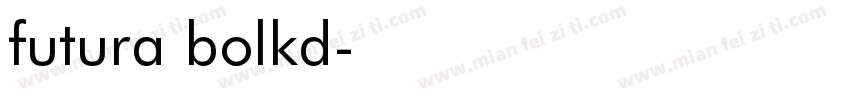 futura bolkd字体转换